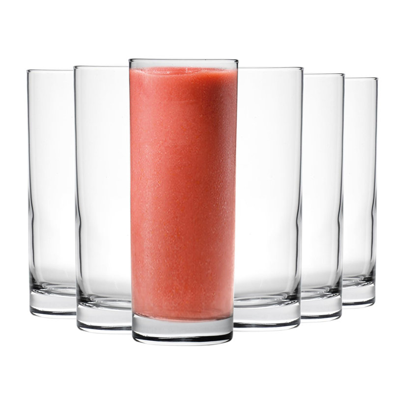 Argon Tableware 6 Piece 360ml Glass Highball Glass Glassware Set